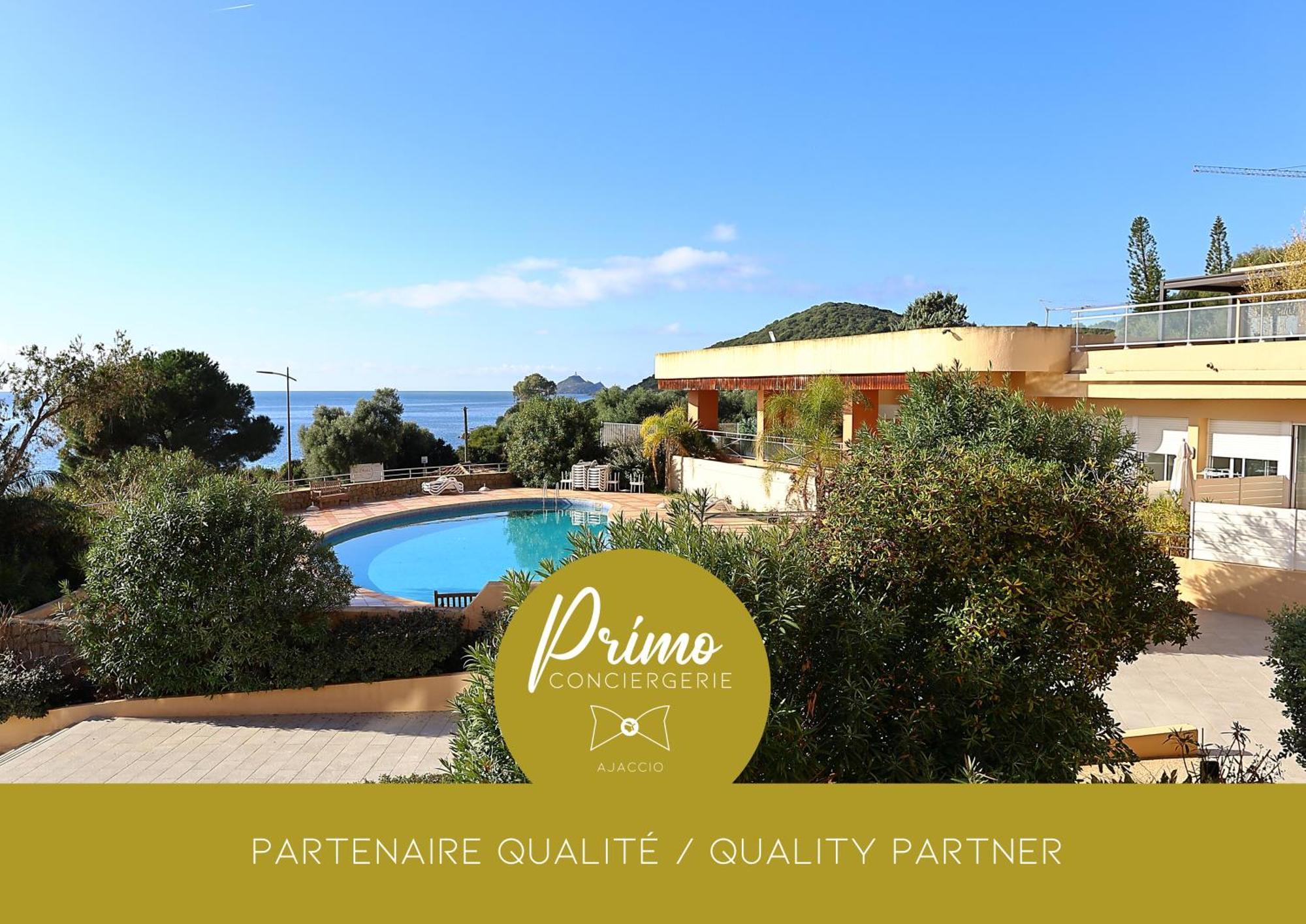 Superbe T2 Vue Mer - Piscine & Plage A 100M 아작시오 외부 사진